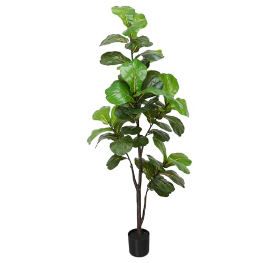 Artificial Fiddle Leaf Fig Tre - Ficus Lyrata Tree 评论和价格