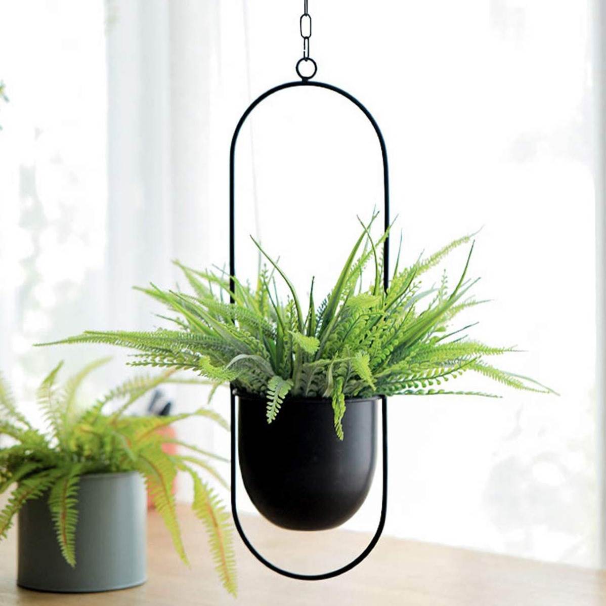 Hanging Iron Art Plant Pots Ba - Spider Plant Hanging 评论和价格