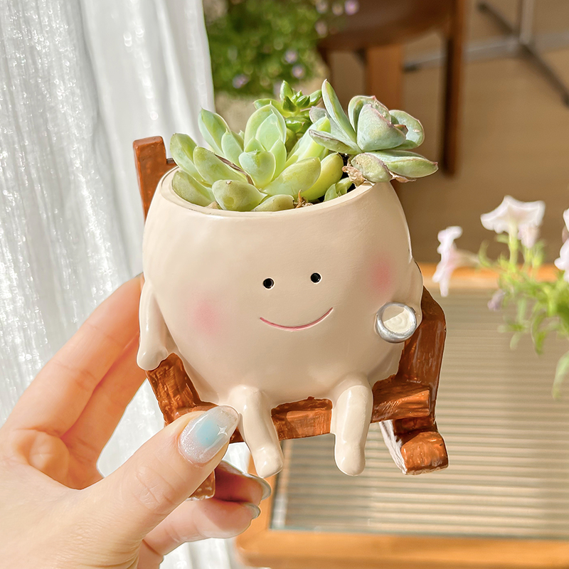 Stylish Cute Cartoon Ghost Res - Echeveria Succulent 评论和价格
