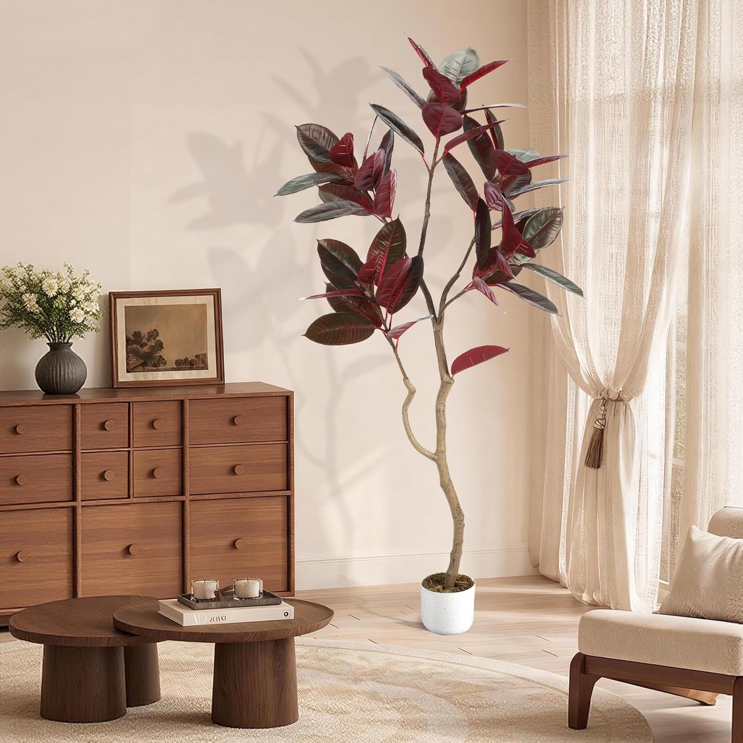 Artificial Fiddle Leaf Fig Tre - Ficus Lyrata Tree 评论和价格