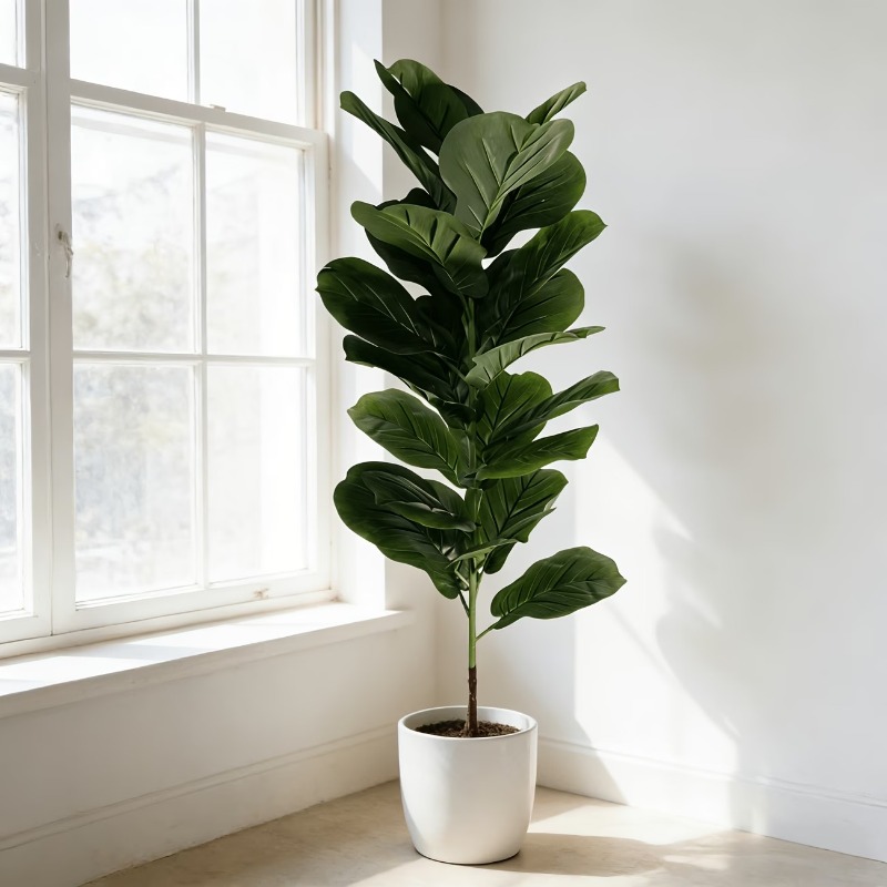 1Pc 100cm Artificial Ficus Lyr - Ficus Lyrata Tree 评论和价格