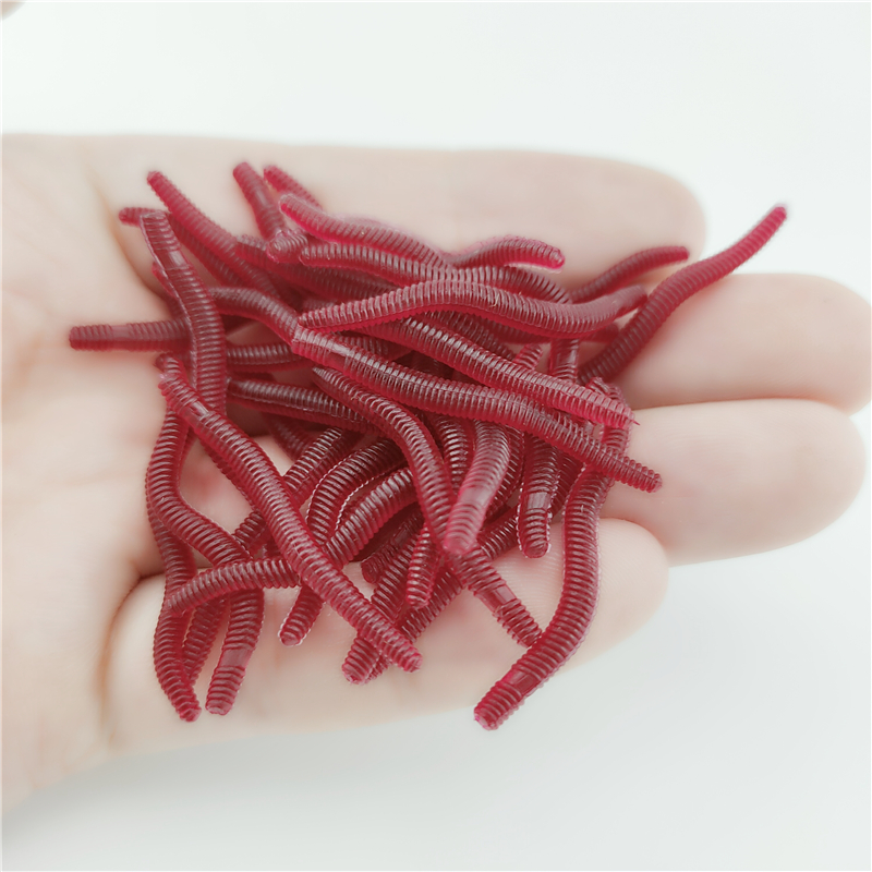 100PCS Soft Lure Bass Bream Bl - Aglaonema Red 评论和价格