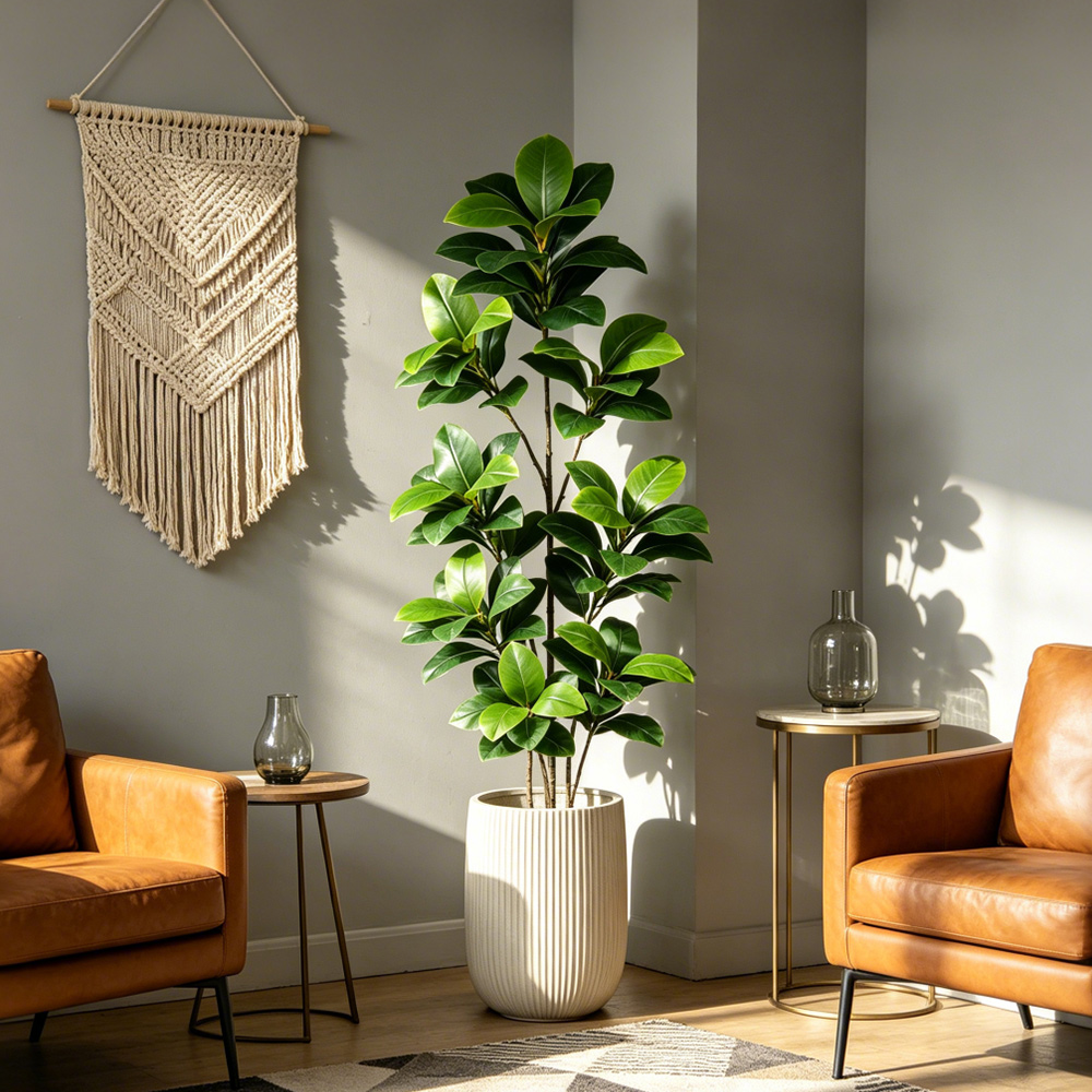74-140cm Large Artificial Bany - Ficus Lyrata Tree 评论和价格