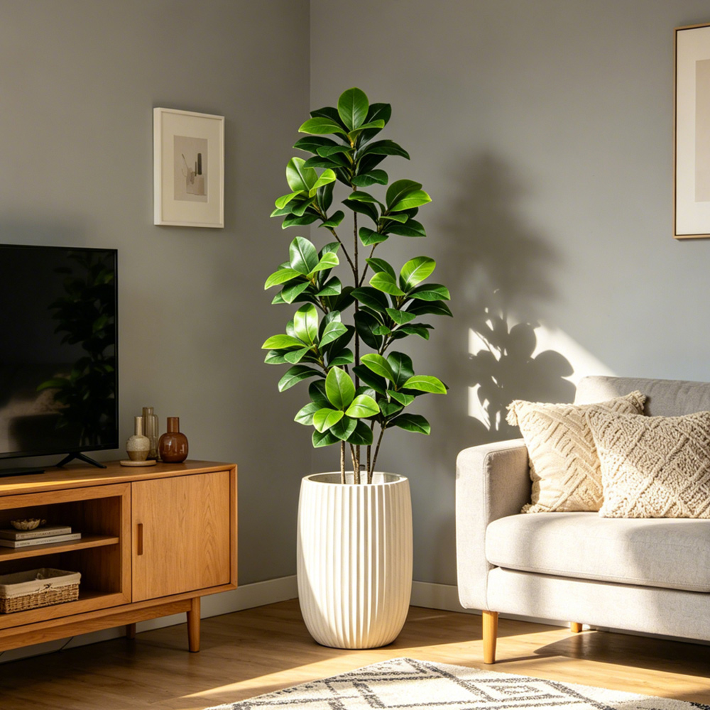 74-140cm Large Artificial Bany - Ficus Lyrata Tree 评论和价格