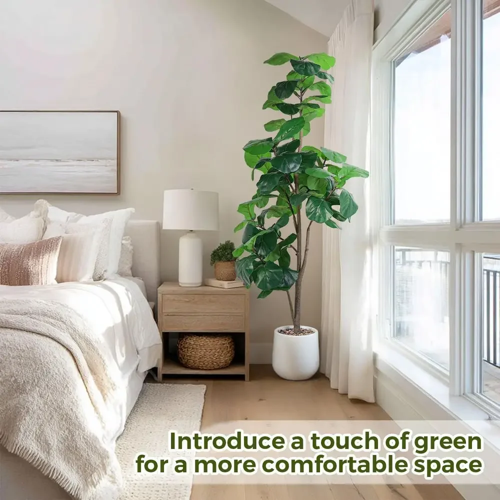 Artificial Large Ficus Lyrata  - Ficus Lyrata Tree 评论和价格