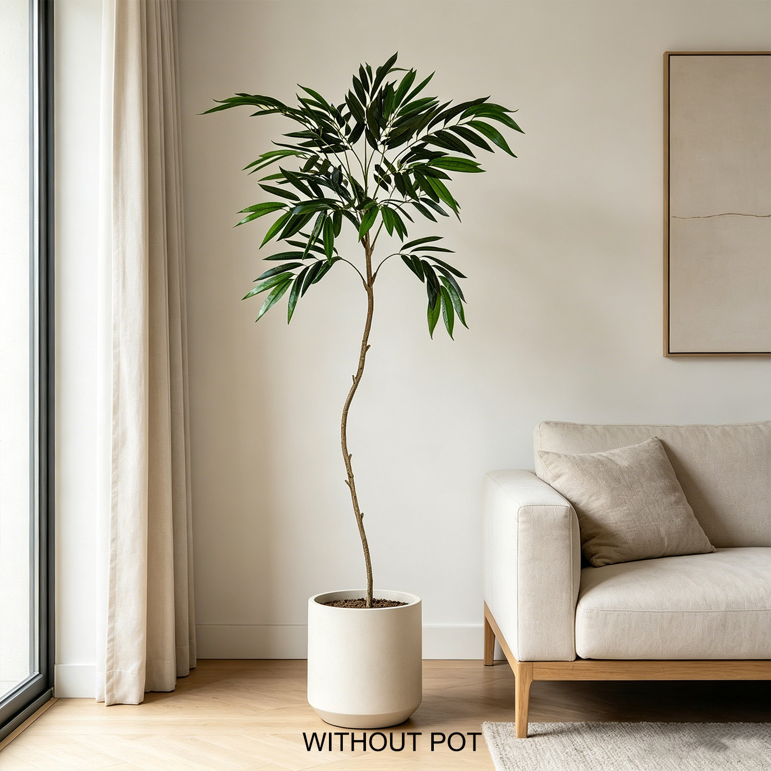 65-210cm/6.9ft Artificial Will - Ficus Lyrata Tree 评论和价格